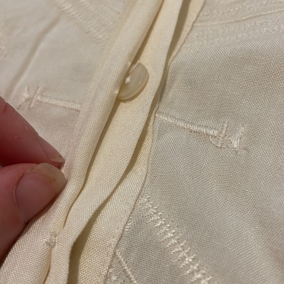 Pendleton Cream Geometric Pattern Button Down - Picture 5 of 12